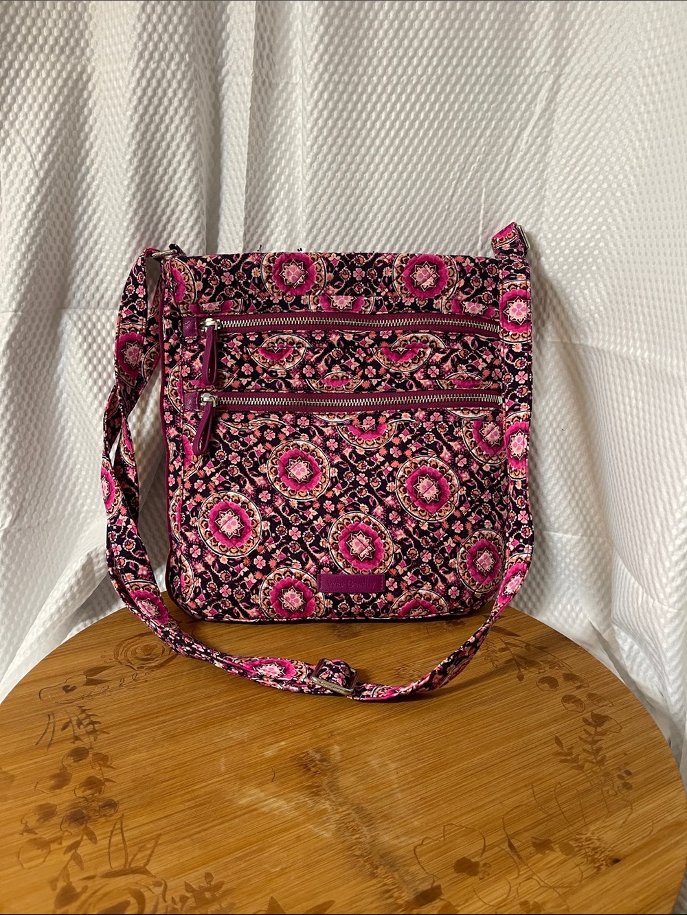 Vera Bradley Iconic Triple Xip HipsterQuilted Crossbody Bag in Romantic Paisley